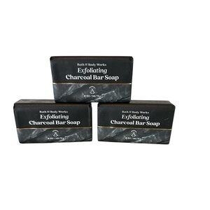 Bath & Body Works Exfoliating Charcoal Bar Soap x3